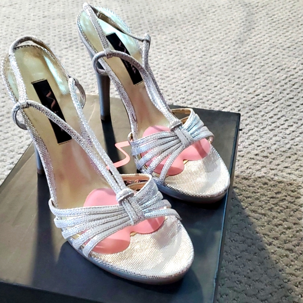 Silver High Heels - image 1